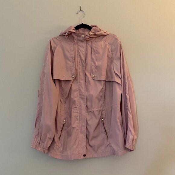 Cavalini Wind Rain Hooded Jacket Mauve 3X - Picture 1 of 9